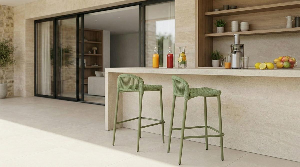Kivaro Bar Stool Lime (Set of 2)