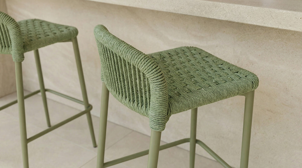 Kivaro Bar Stool Lime (Set of 2)