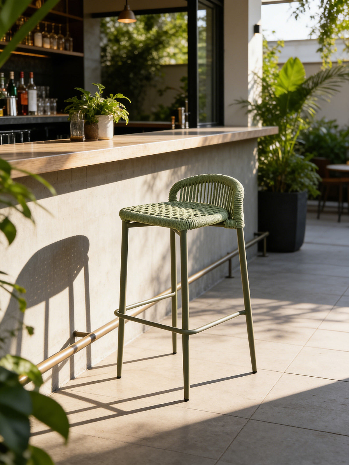 Kivaro Bar Stool Lime (Set of 2)