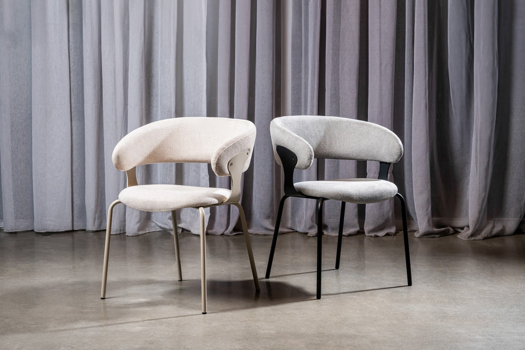 Latte Dining Chair Silver Grey (Set of 2)