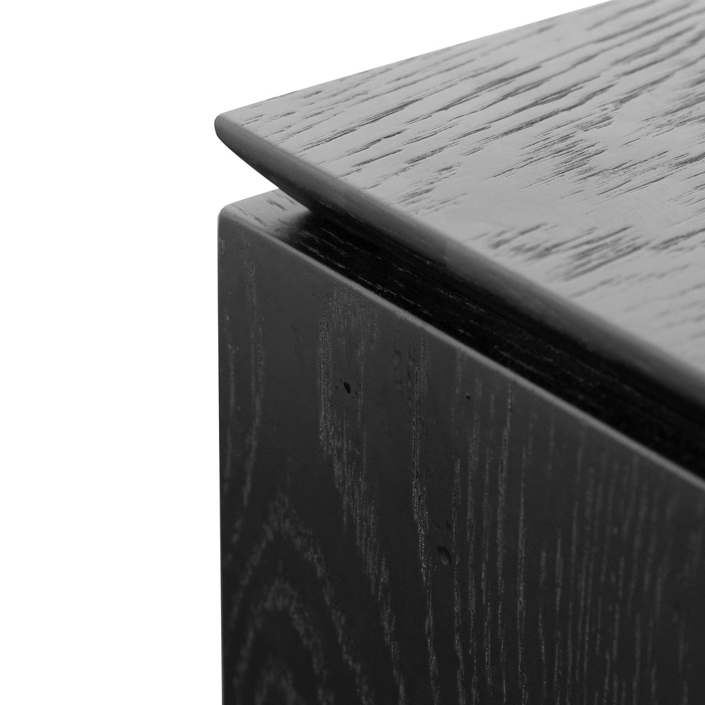 2.4m Palermo TV Entertainment Unit - Black Oak