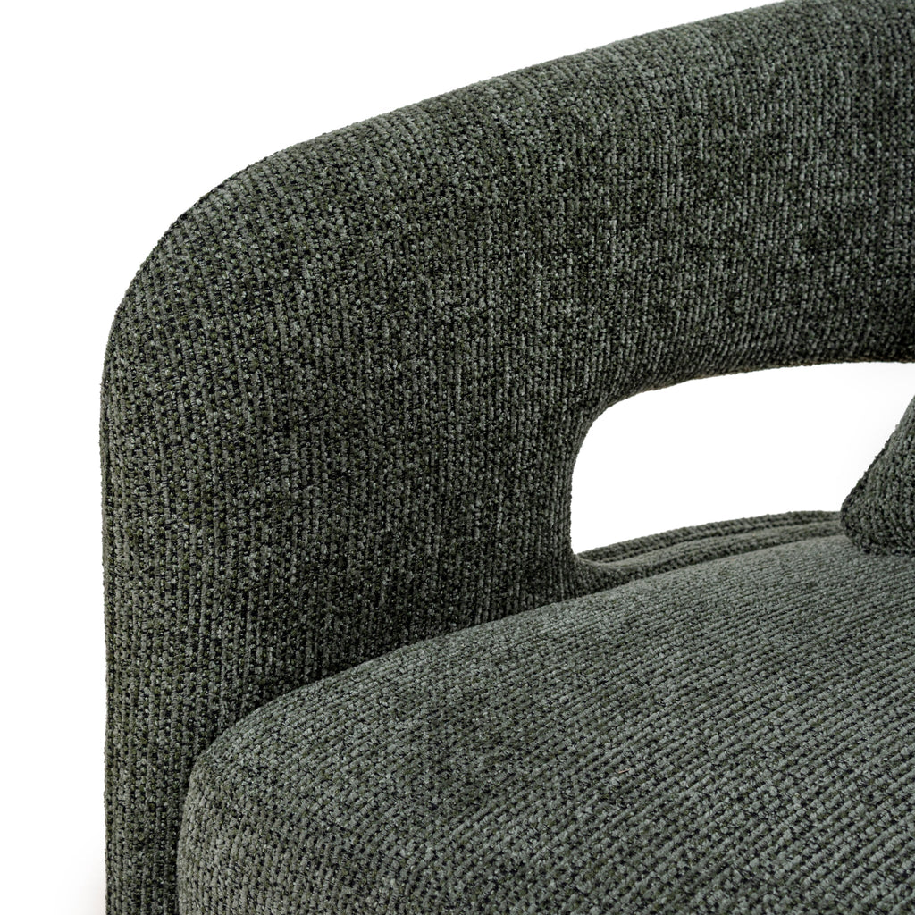 Armchair - Coral Dark Green
