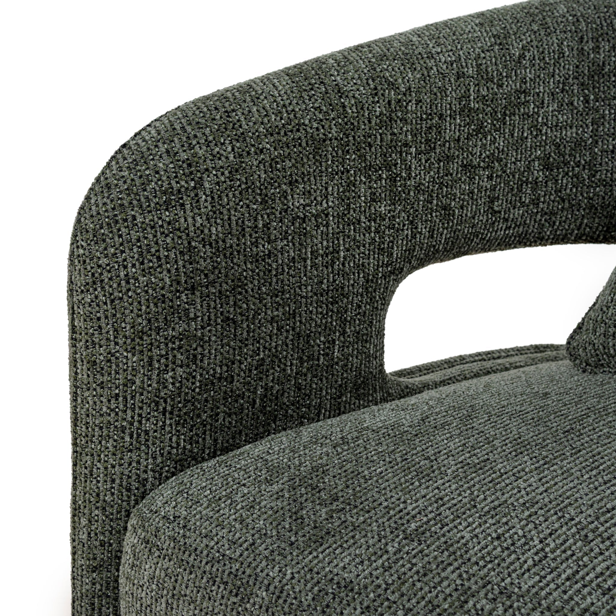 Armchair - Coral Dark Green
