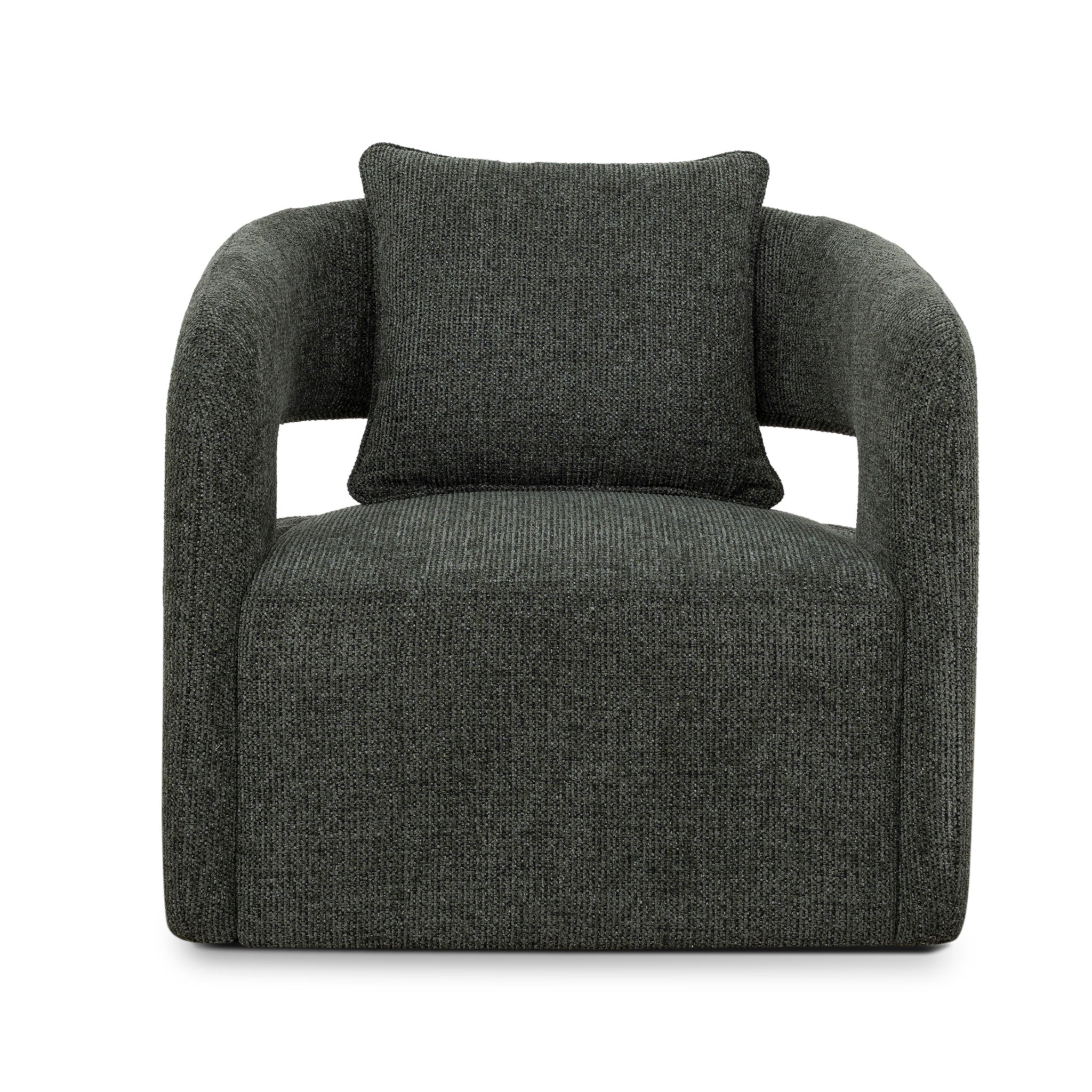 Armchair - Coral Dark Green