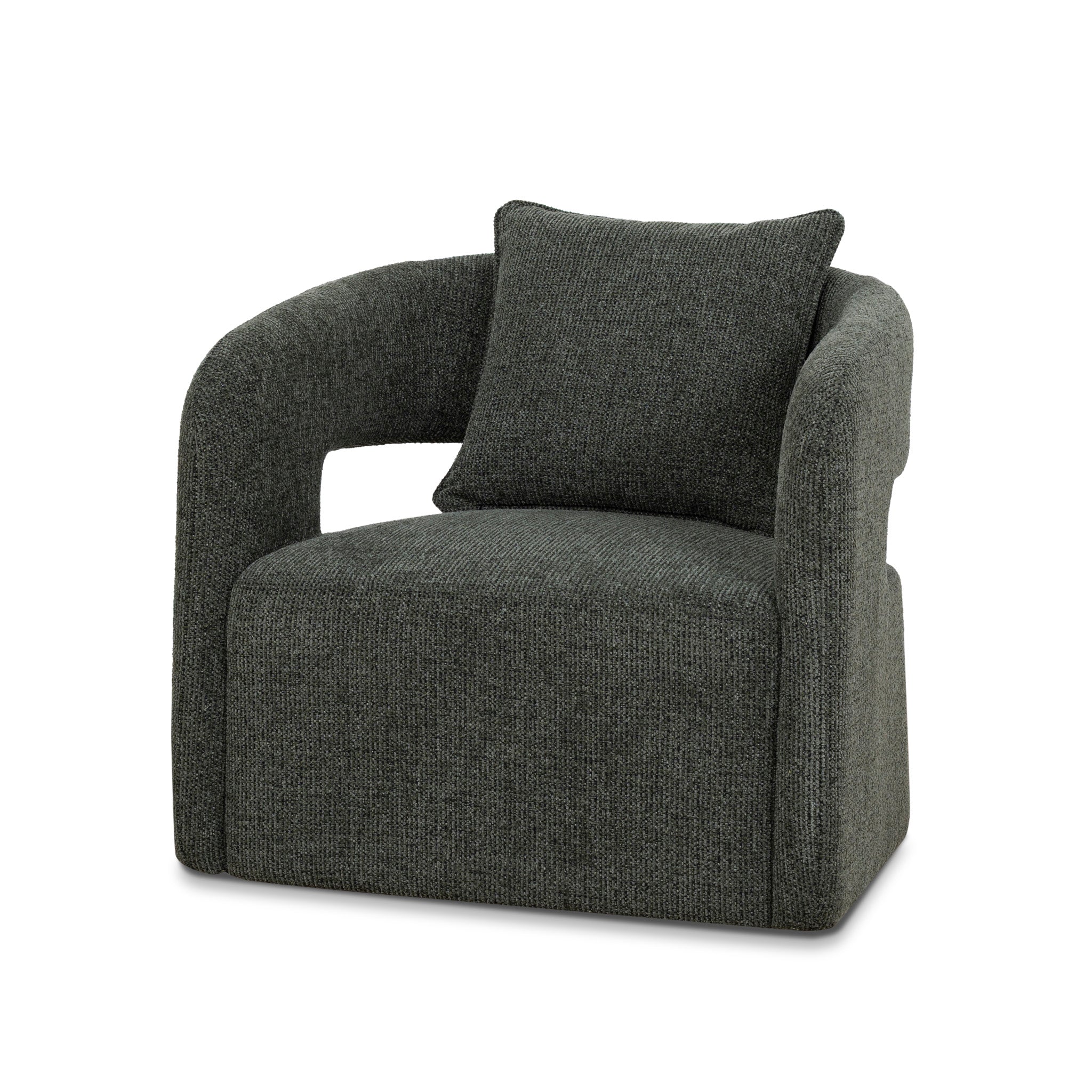 Armchair - Coral Dark Green