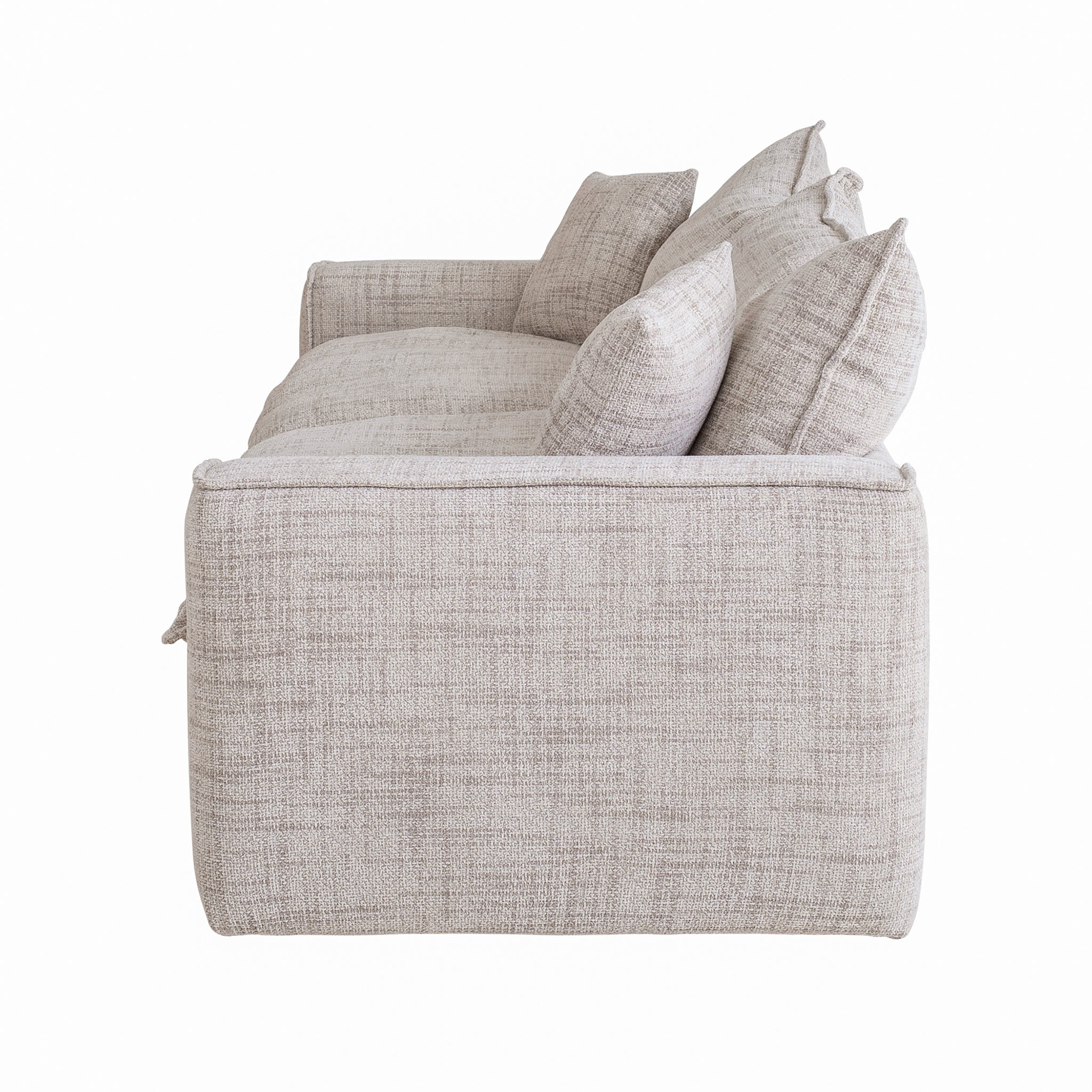 2 Seater Fabric Sofa - Cream