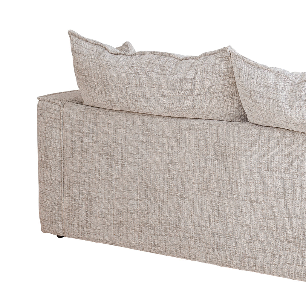 2 Seater Fabric Sofa - Cream