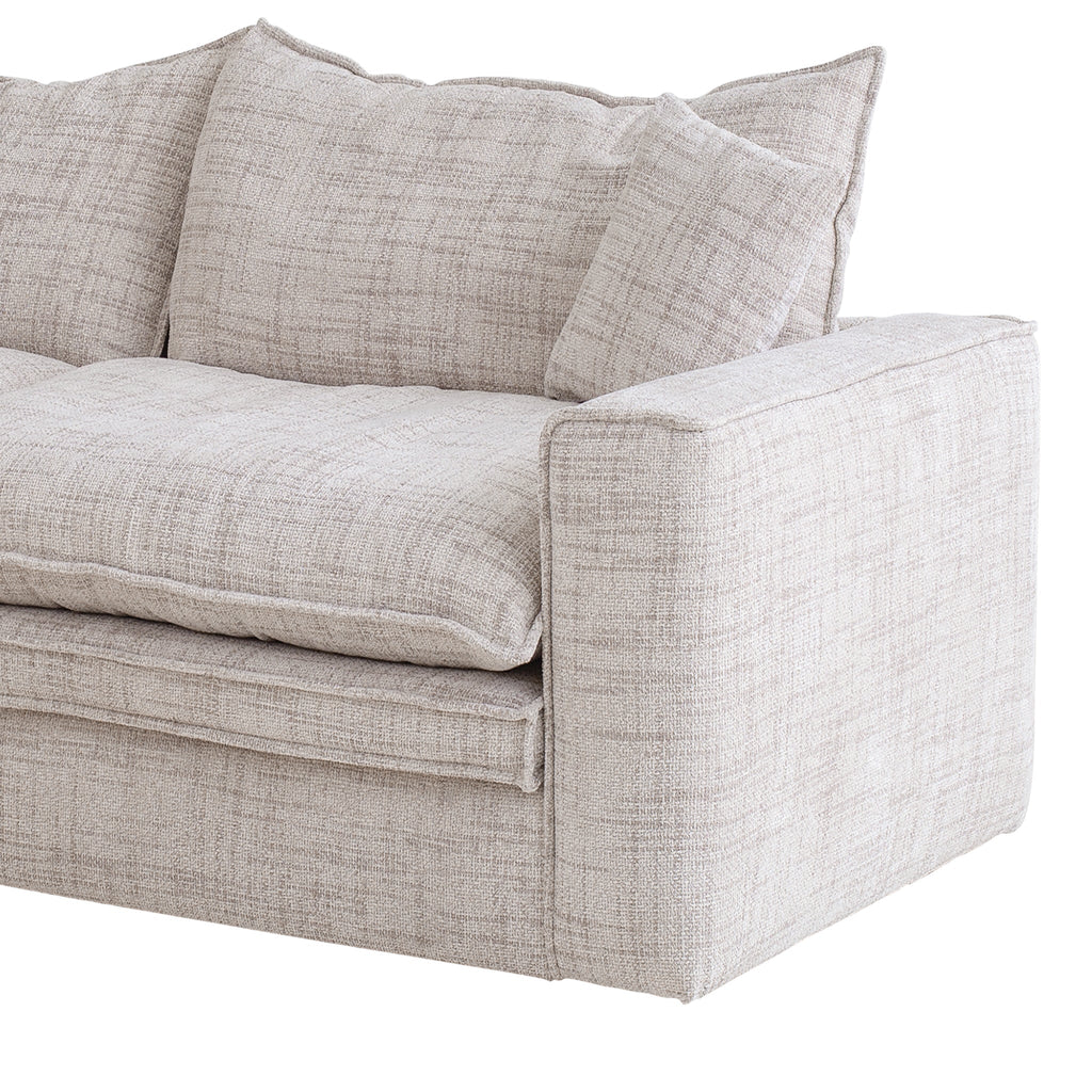 2 Seater Fabric Sofa - Cream