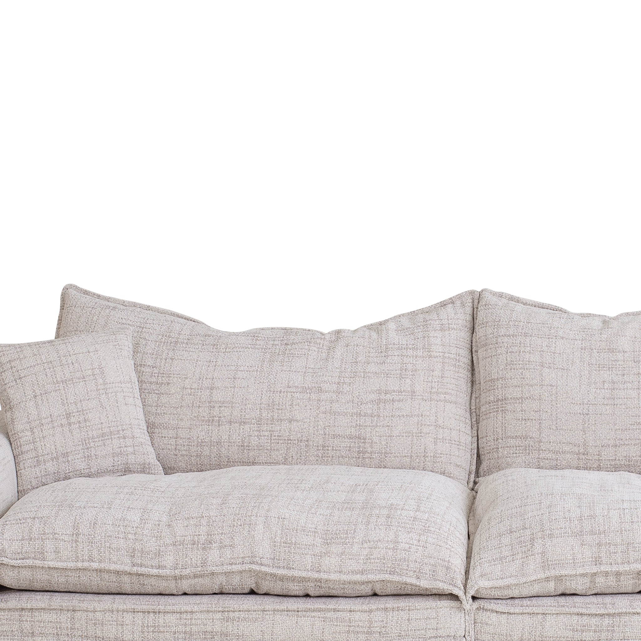 2 Seater Fabric Sofa - Cream