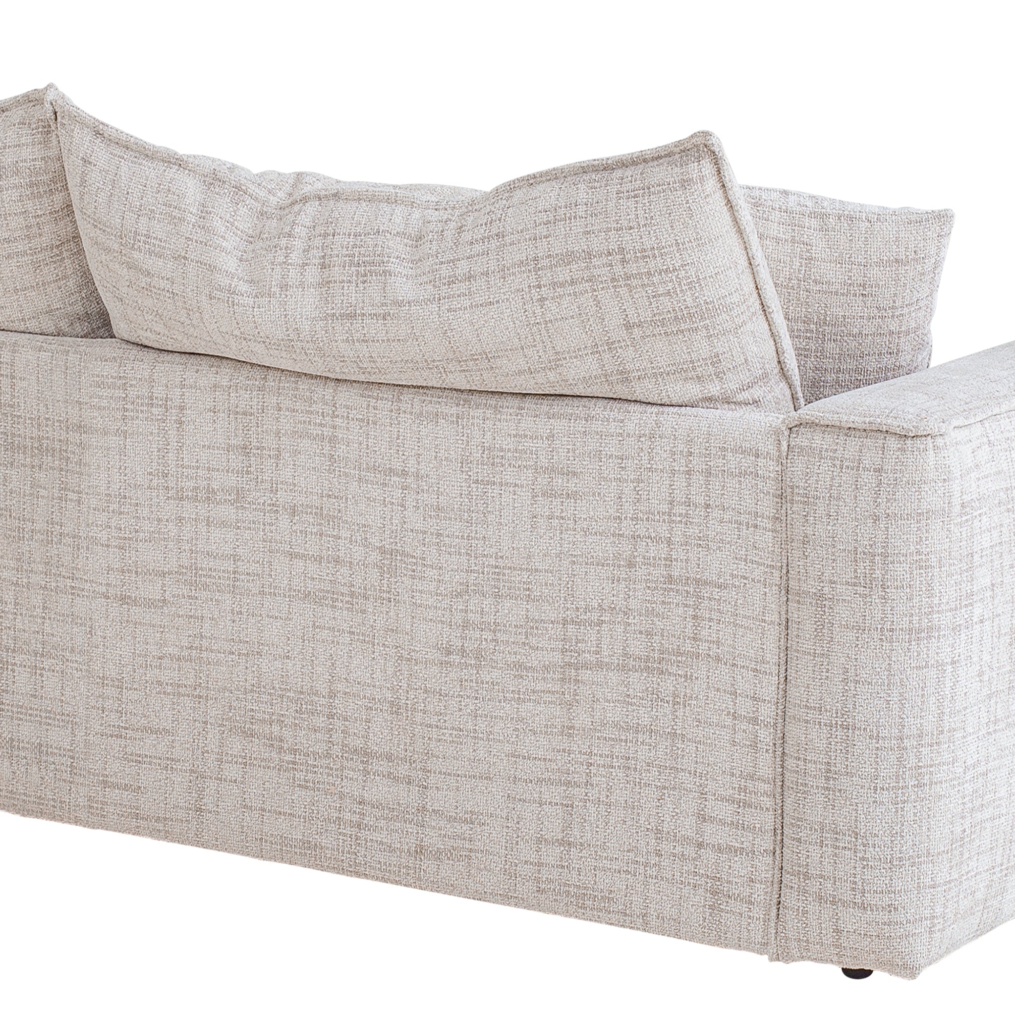 2 Seater Fabric Sofa - Cream