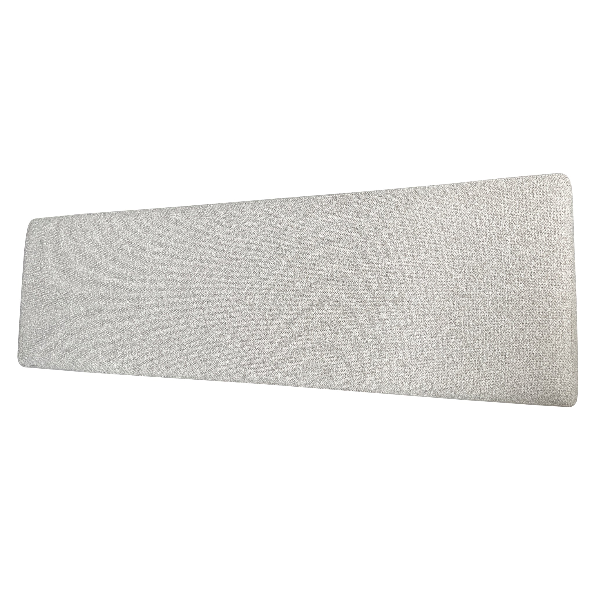 1.5m Brushed Gold Firenze Ottoman- Clay Grey
