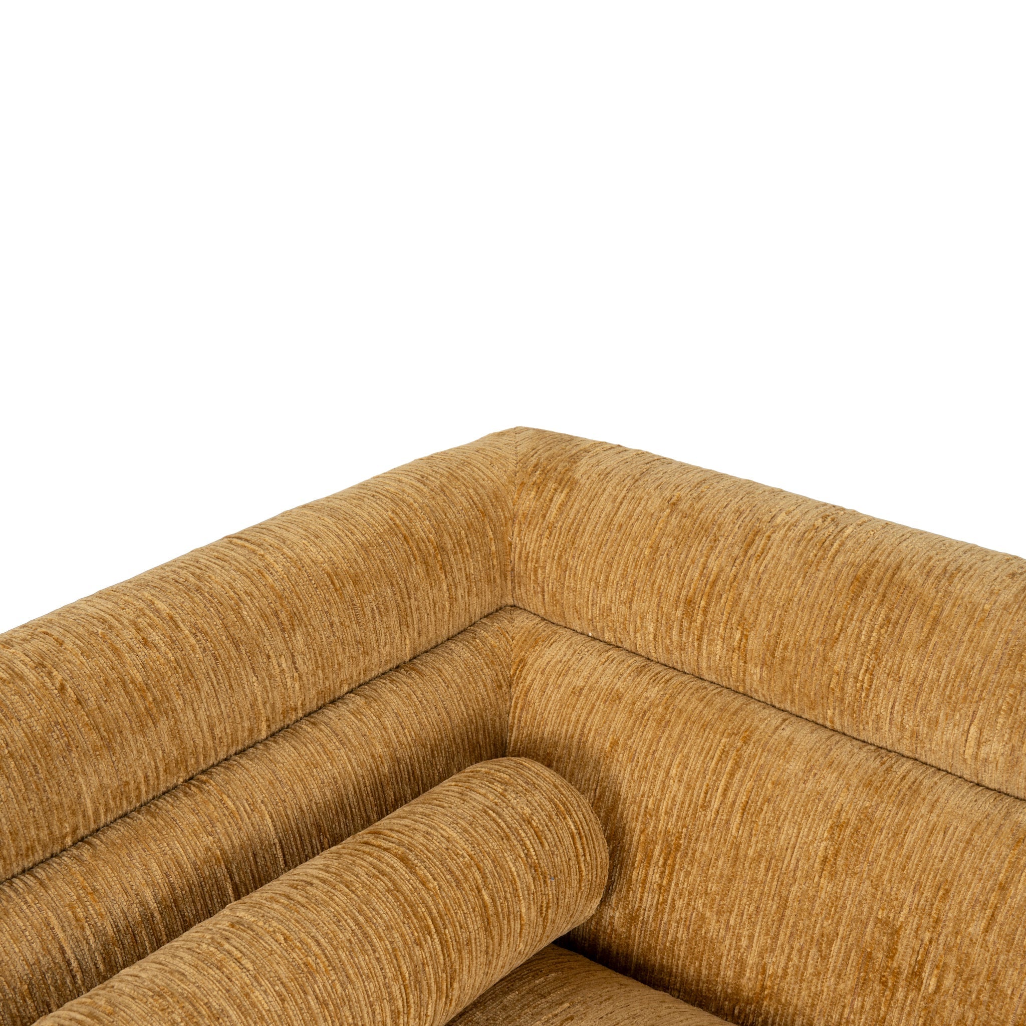 2 Seater Fabric Sofa - Yellow Sand