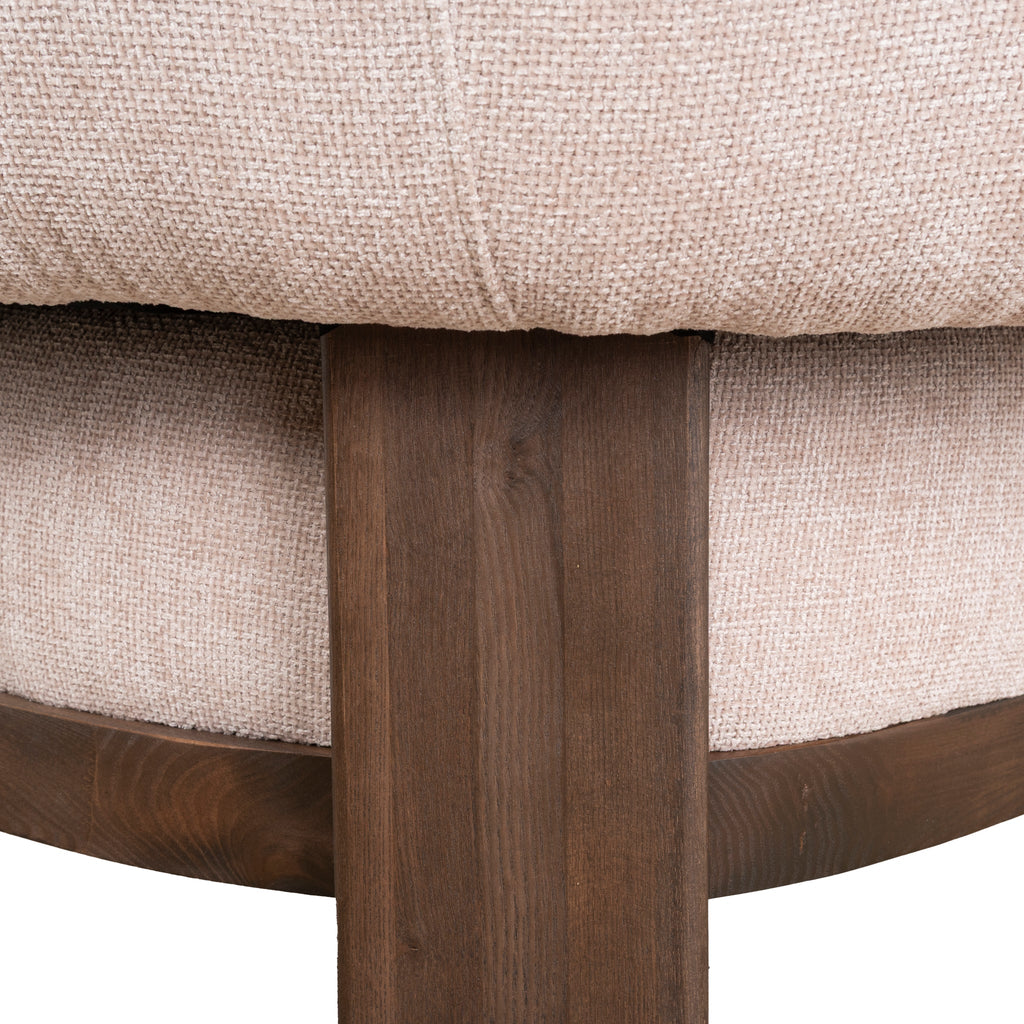 Walnut Armchair - Nicki Blush