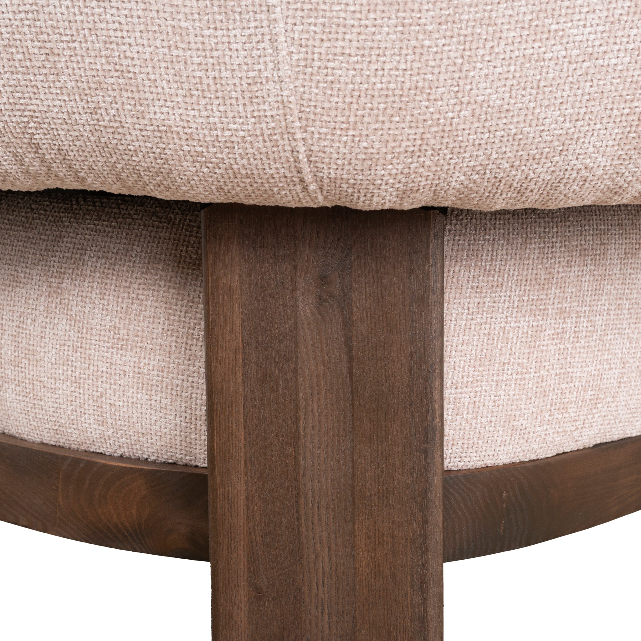 Walnut Armchair - Nicki Blush