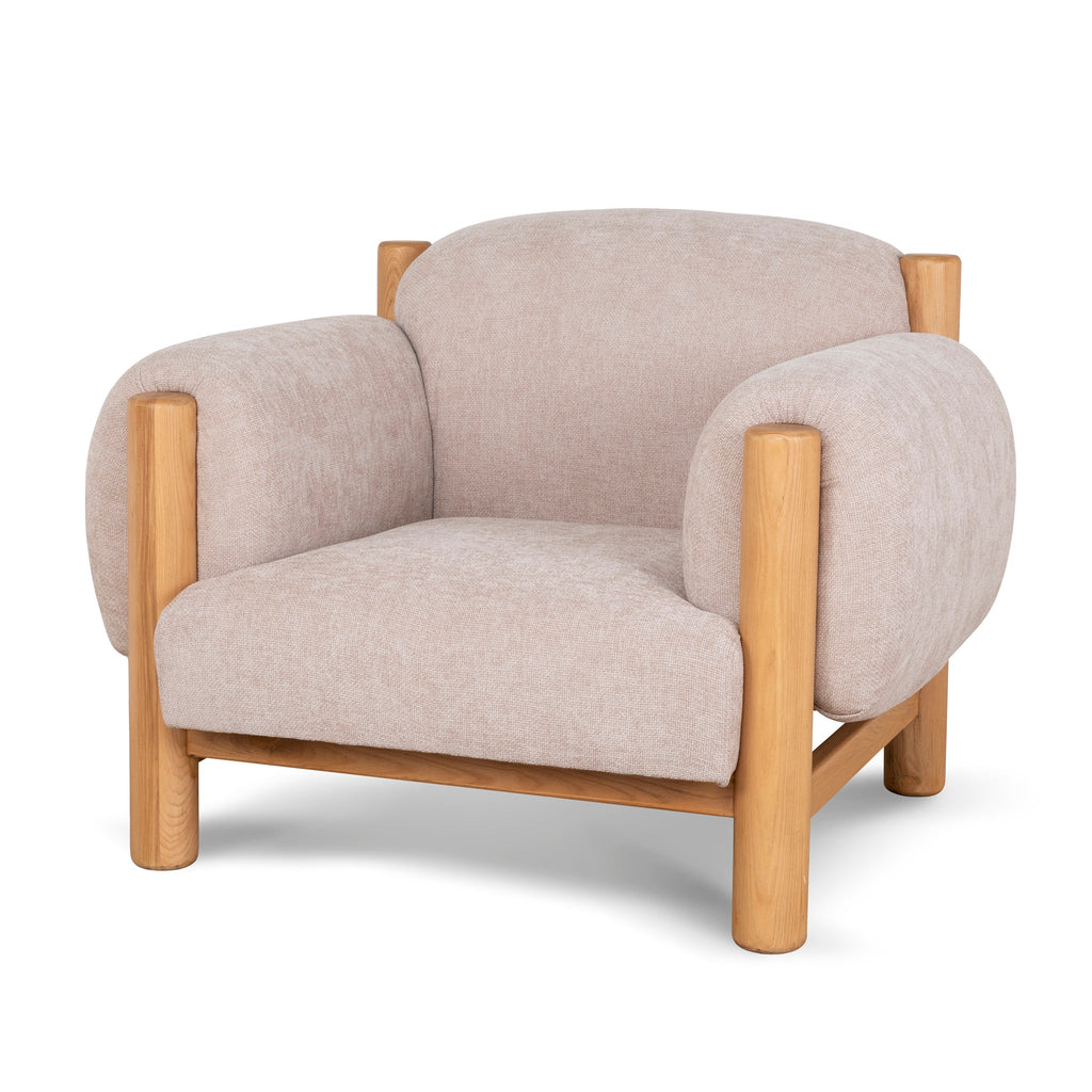 Natural Armchair - Nicki Blush