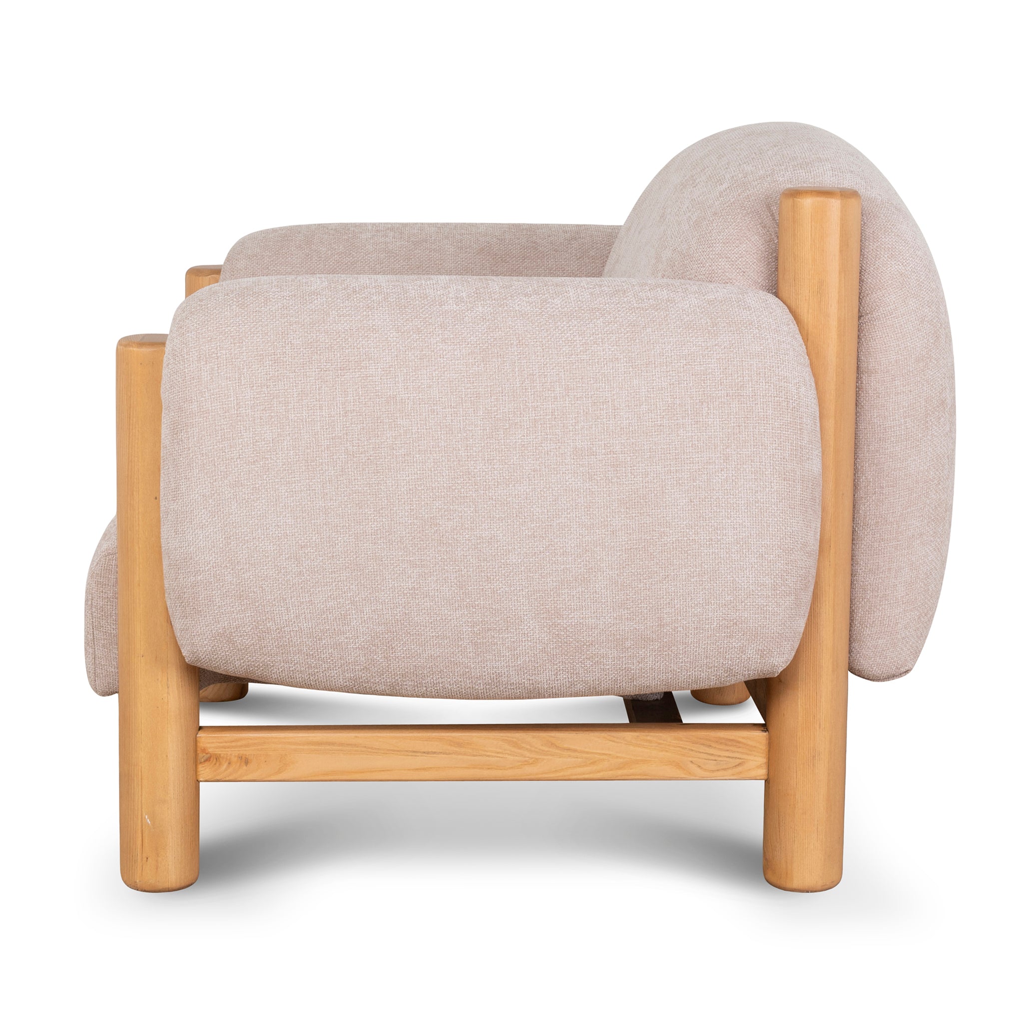 Natural Armchair - Nicki Blush
