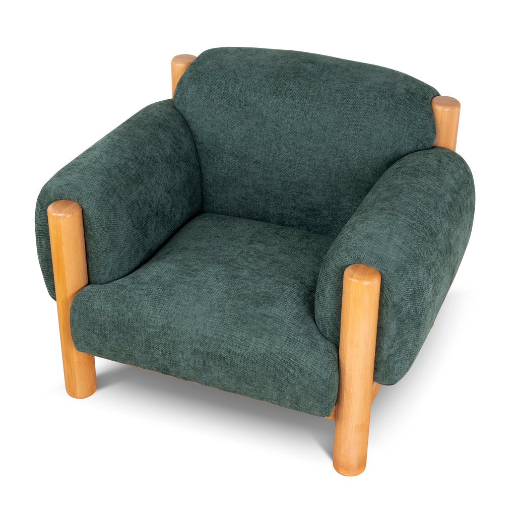 Natural Armchair - Bush Green