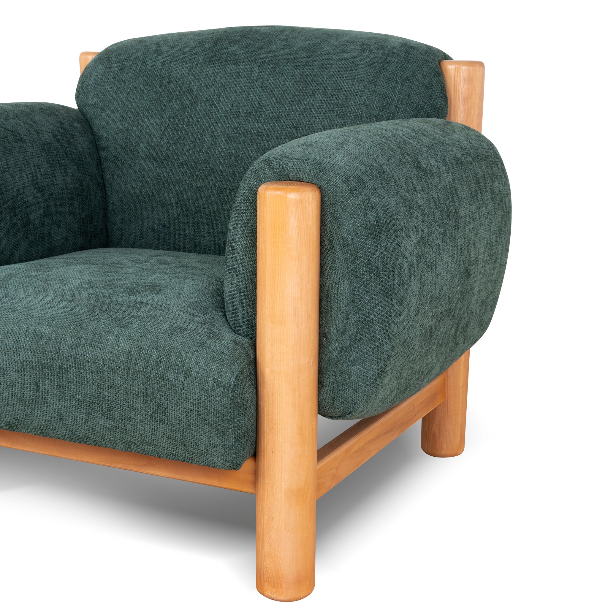 Natural Armchair - Bush Green