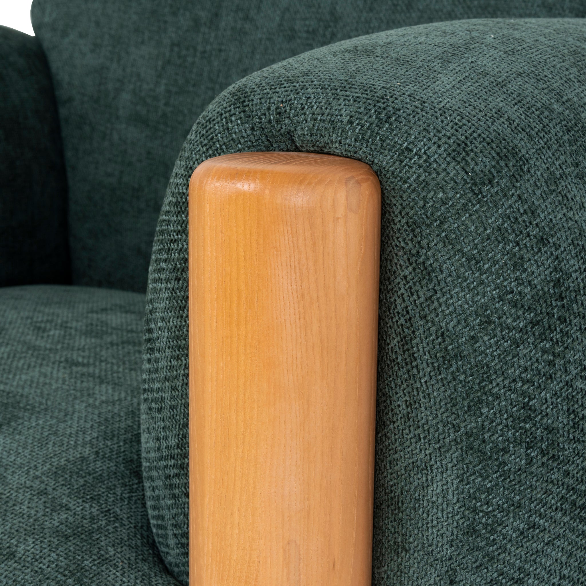 Natural Armchair - Bush Green