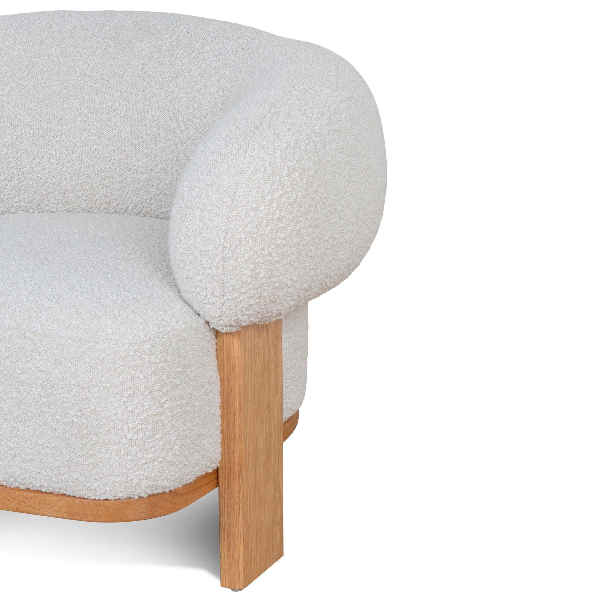 Armchair - Off White Boucle