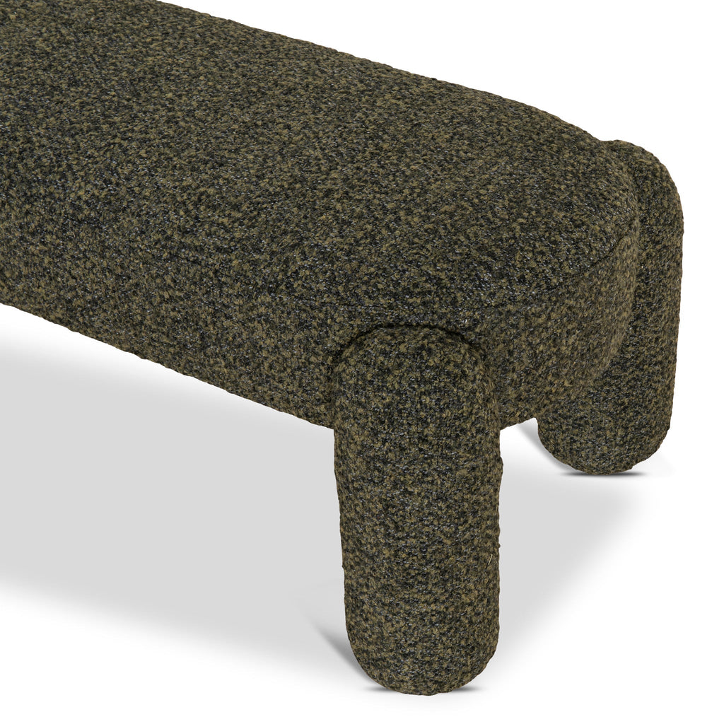 Long Firenze Ottoman- Basil Green