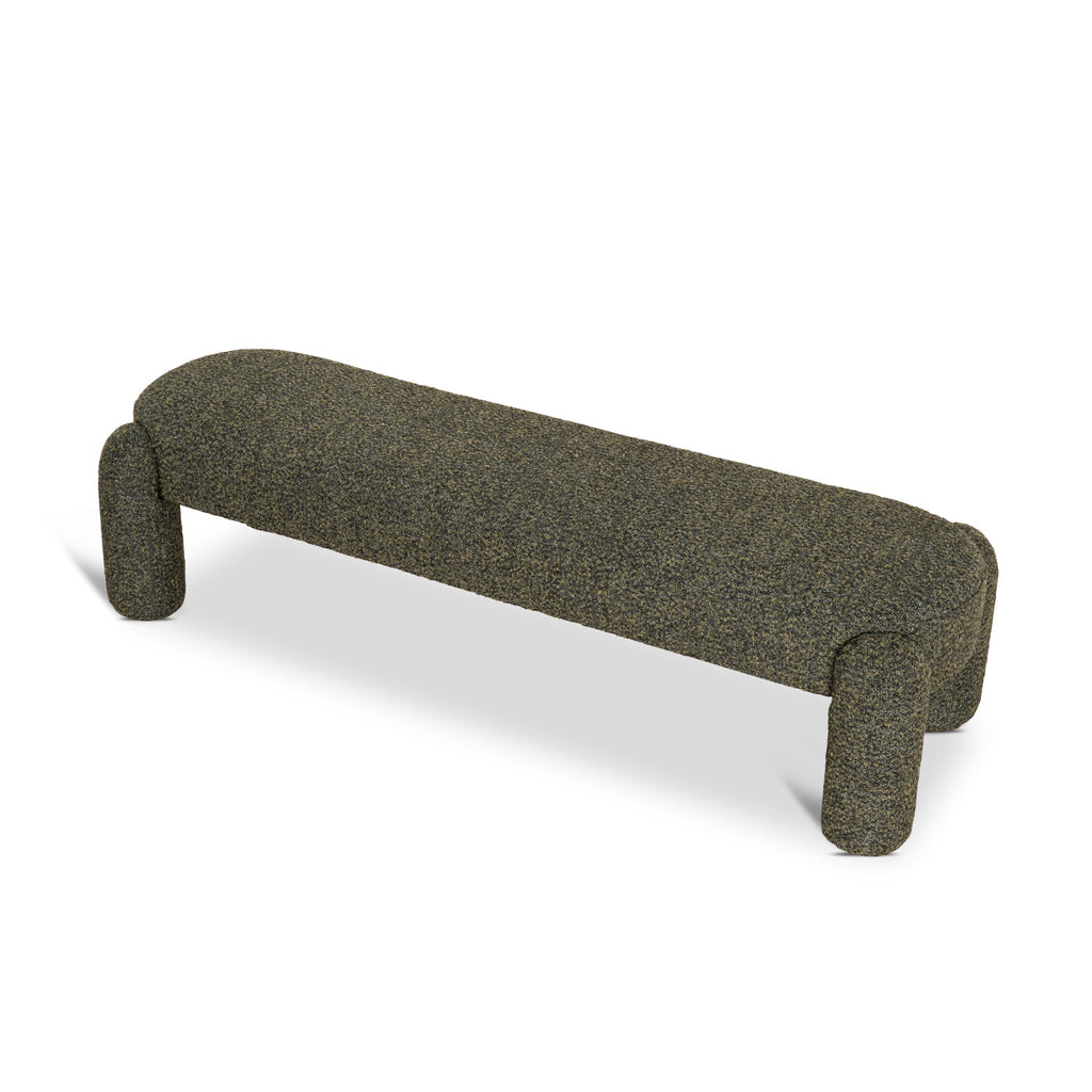 Long Firenze Ottoman- Basil Green
