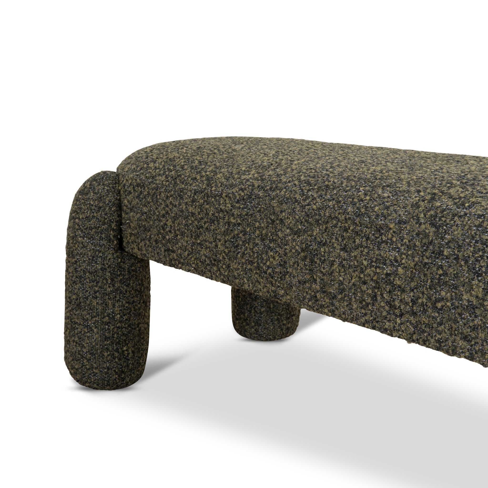Long Firenze Ottoman- Basil Green