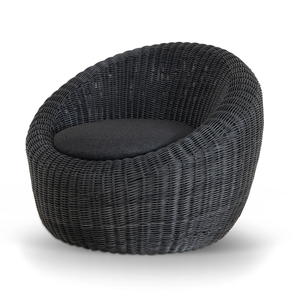 Ravello Outdoor Lounge Chair - Full Black