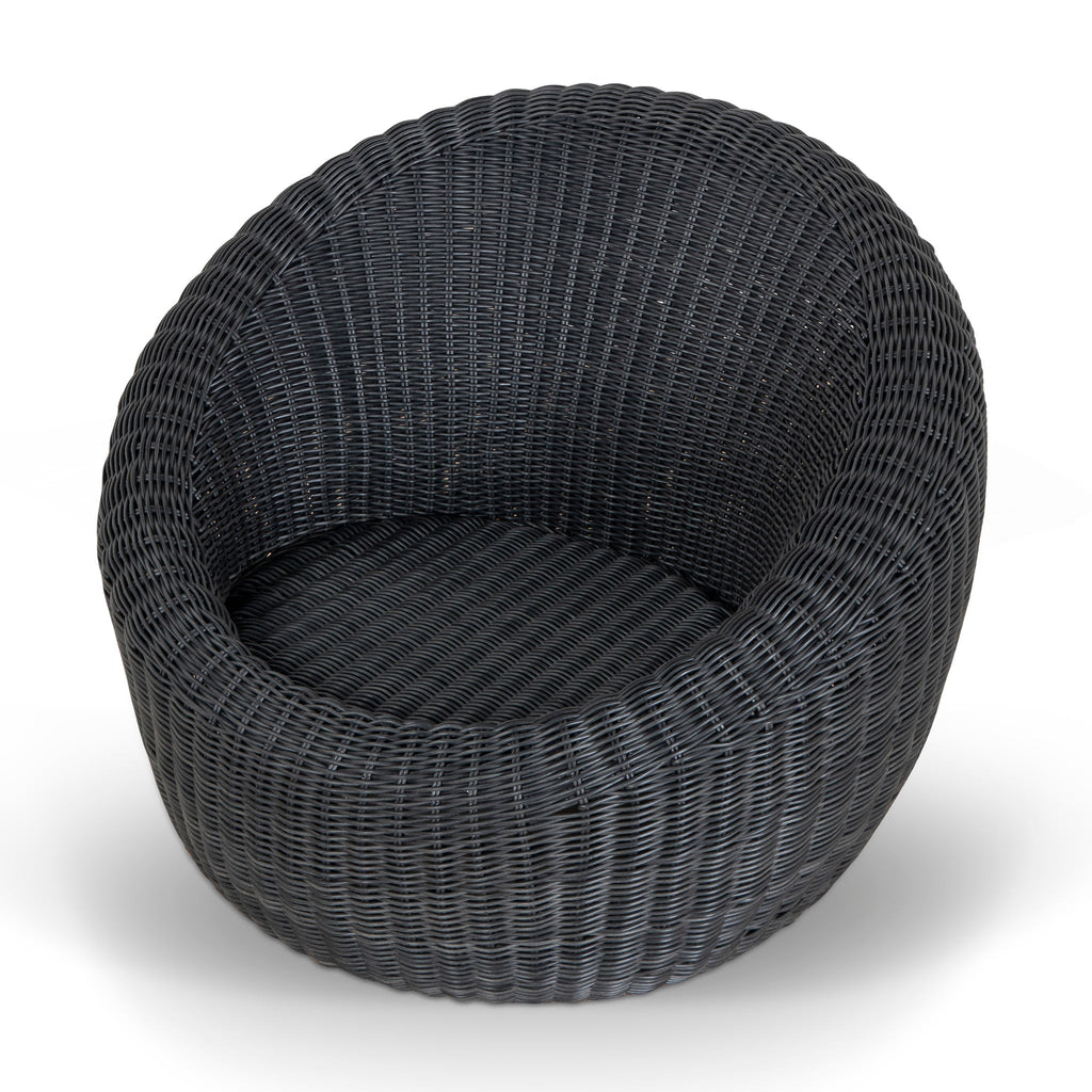 Ravello Outdoor Lounge Chair - Full Black