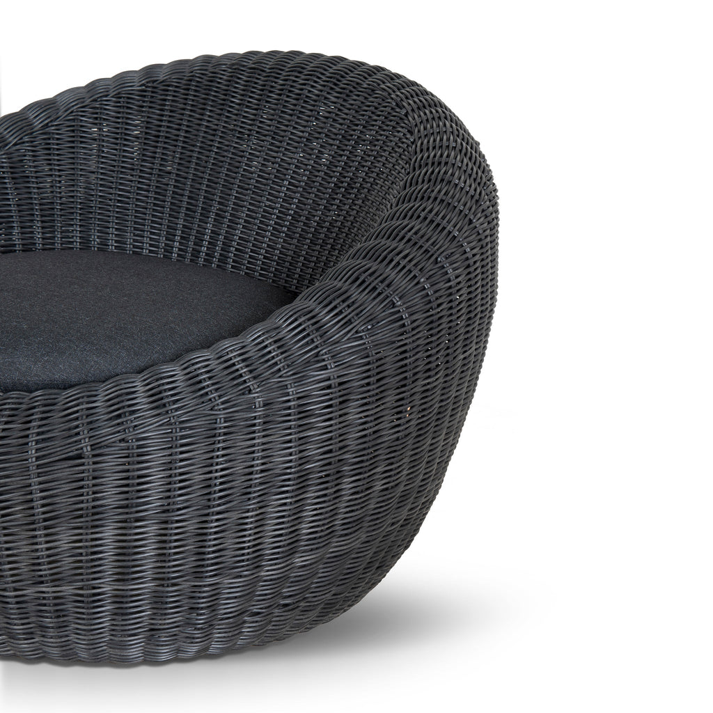 Ravello Outdoor Lounge Chair - Full Black