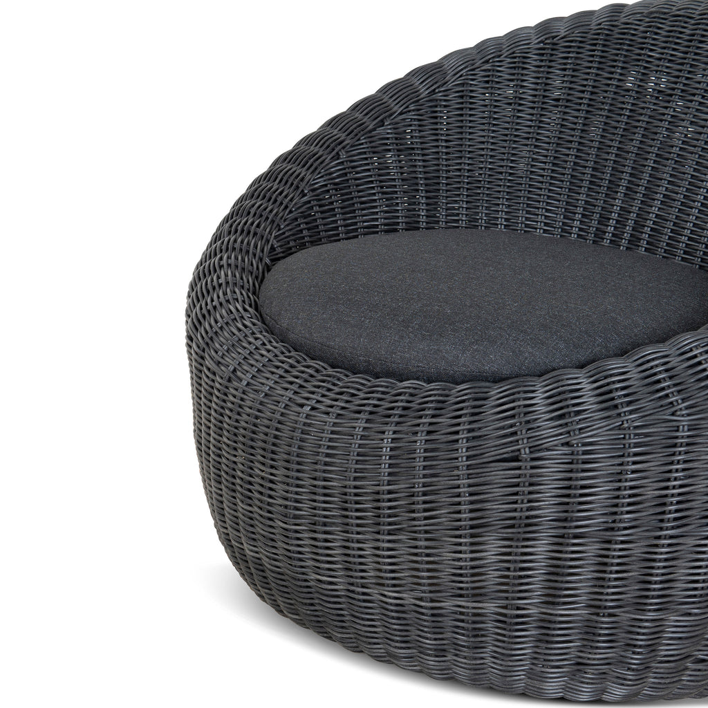 Ravello Outdoor Lounge Chair - Full Black