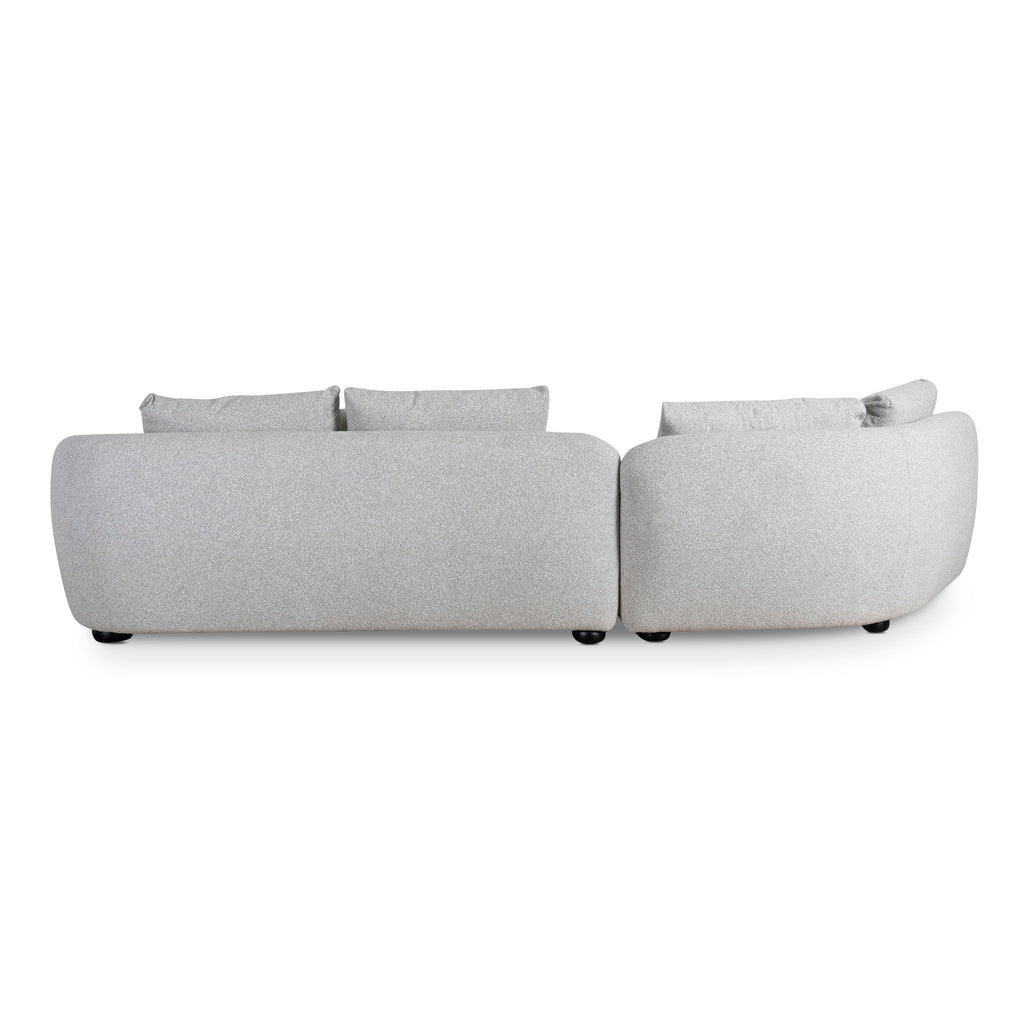 3 Seater Left Chaise Sofa - Clay Grey
