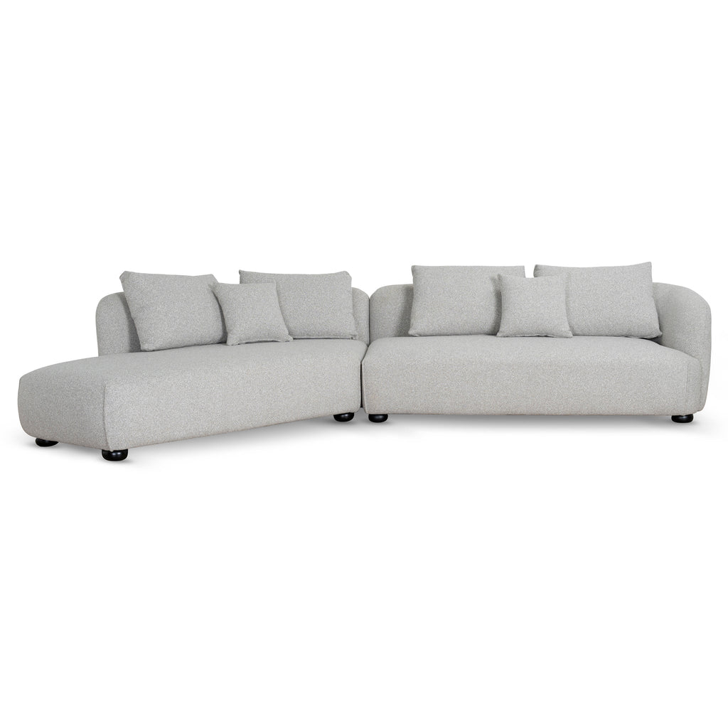 3 Seater Left Chaise Sofa - Clay Grey