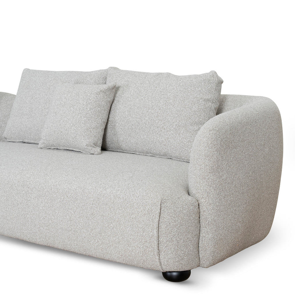 3 Seater Left Chaise Sofa - Clay Grey