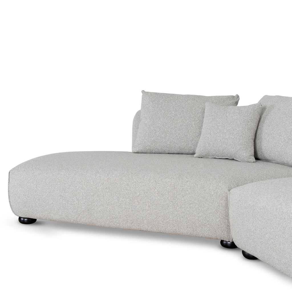 3 Seater Left Chaise Sofa - Clay Grey