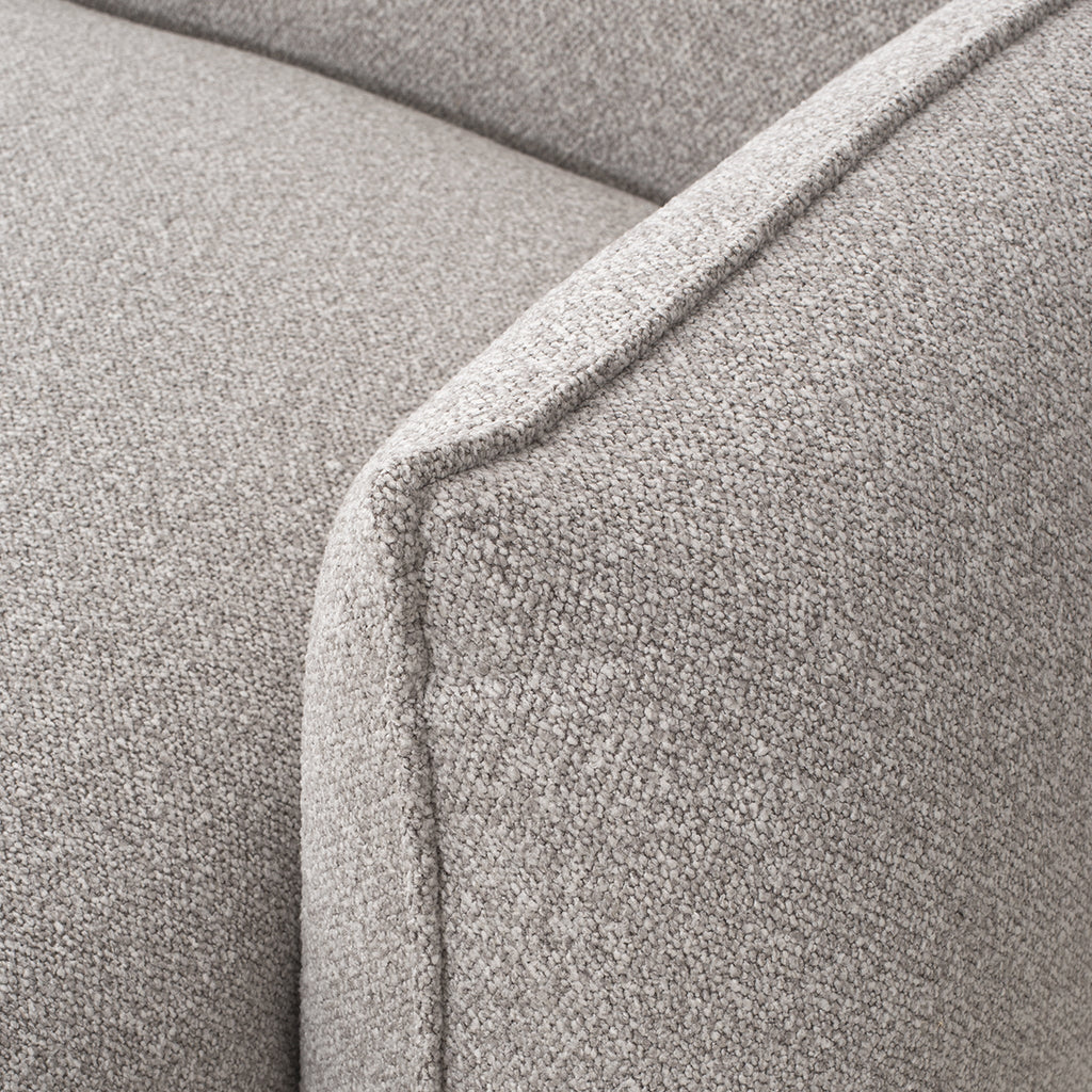 3 Seater Right Chaise Sofa - Clay Grey