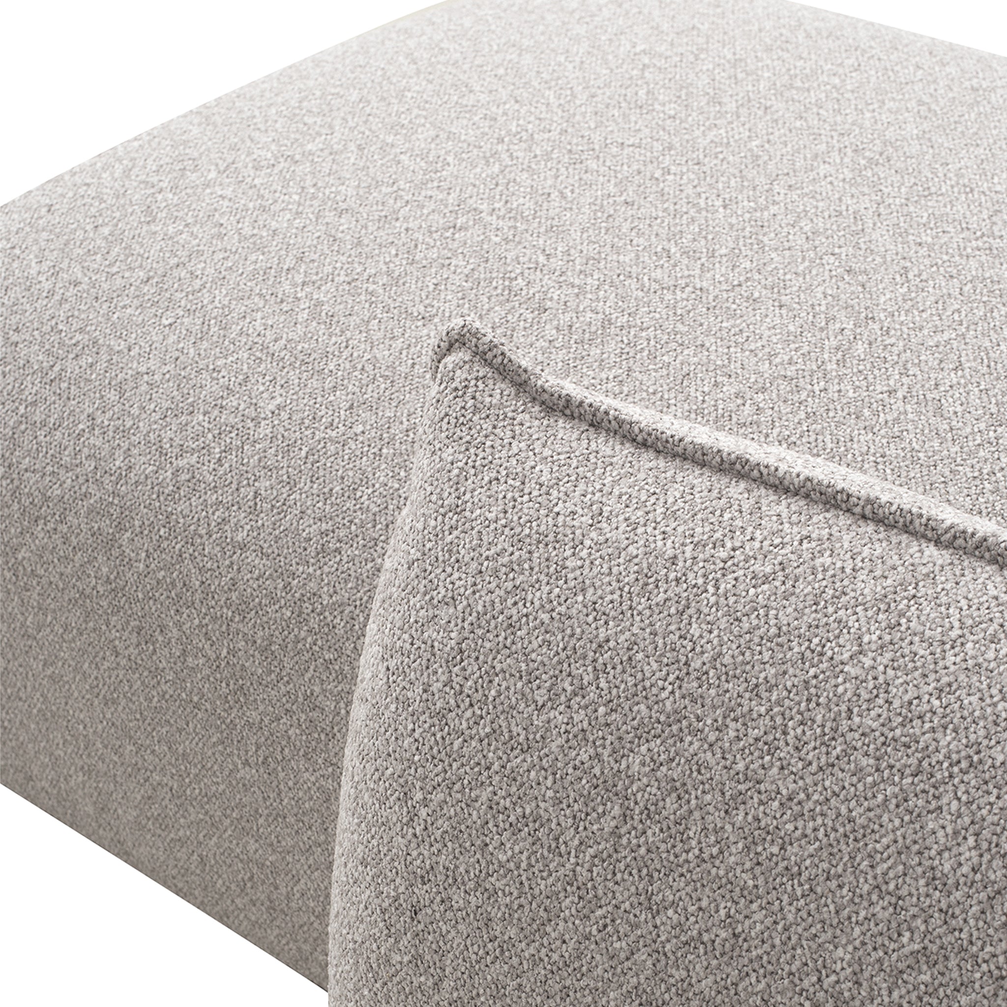 3 Seater Right Chaise Sofa - Clay Grey