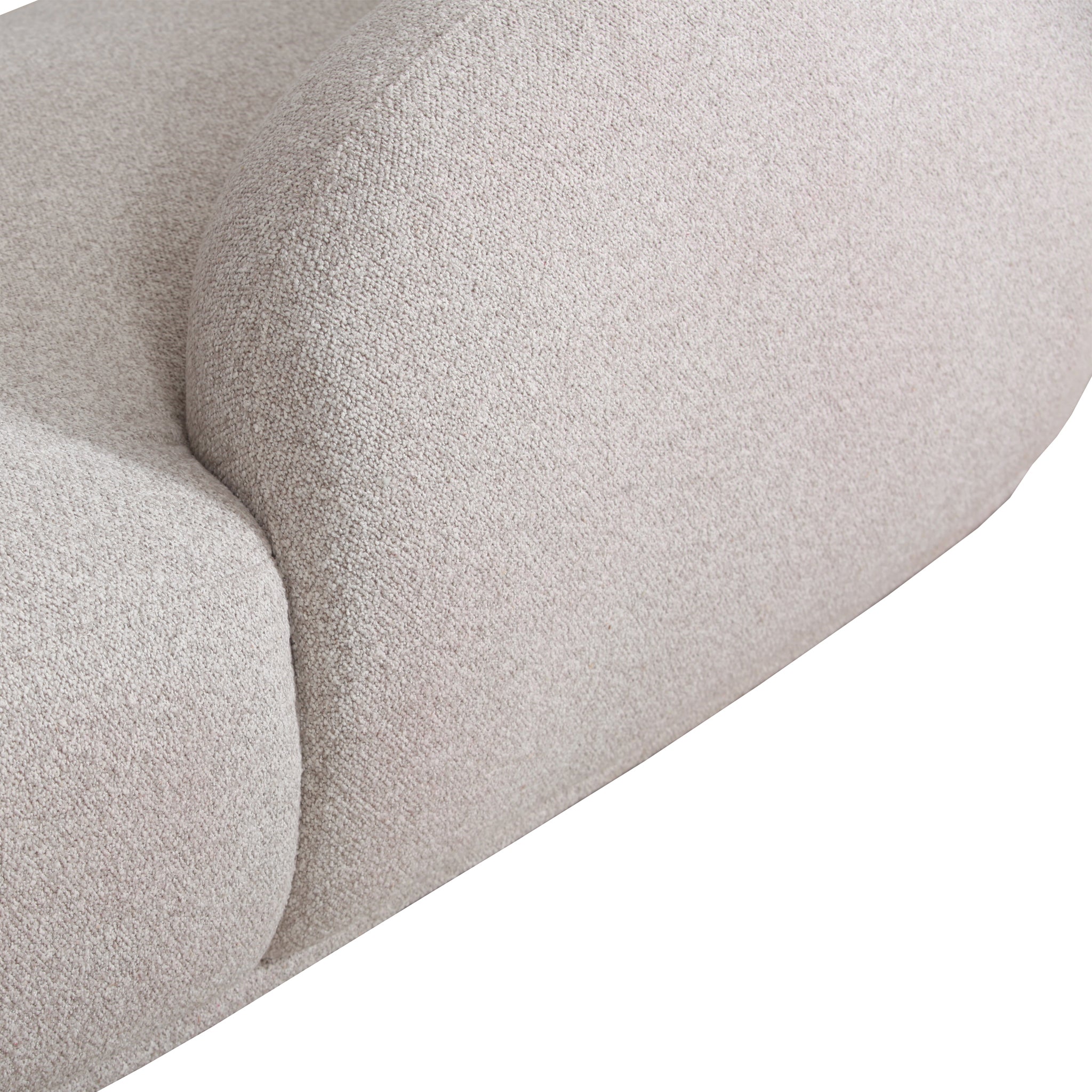 3 Seater Fabric Sofa - Clay Grey