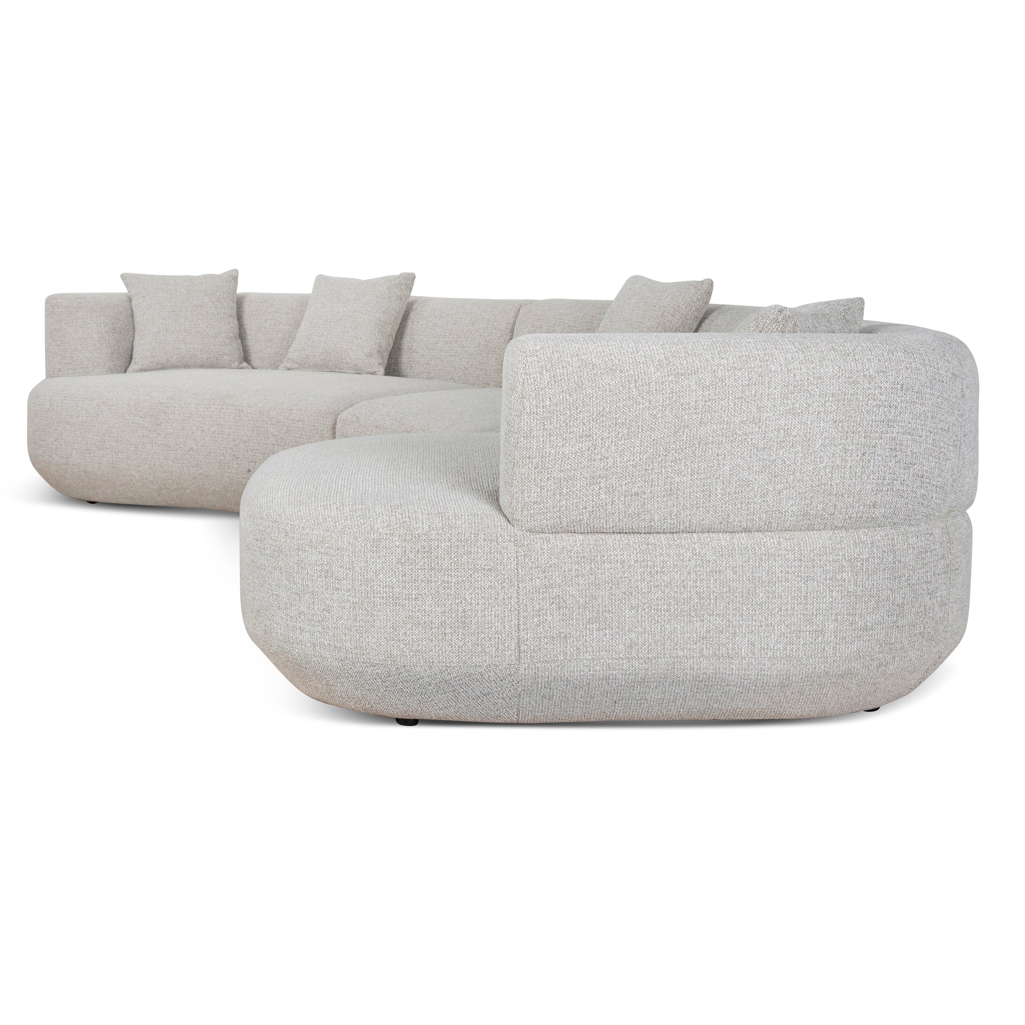 Modular Right Chaise Sofa - Milan Beige
