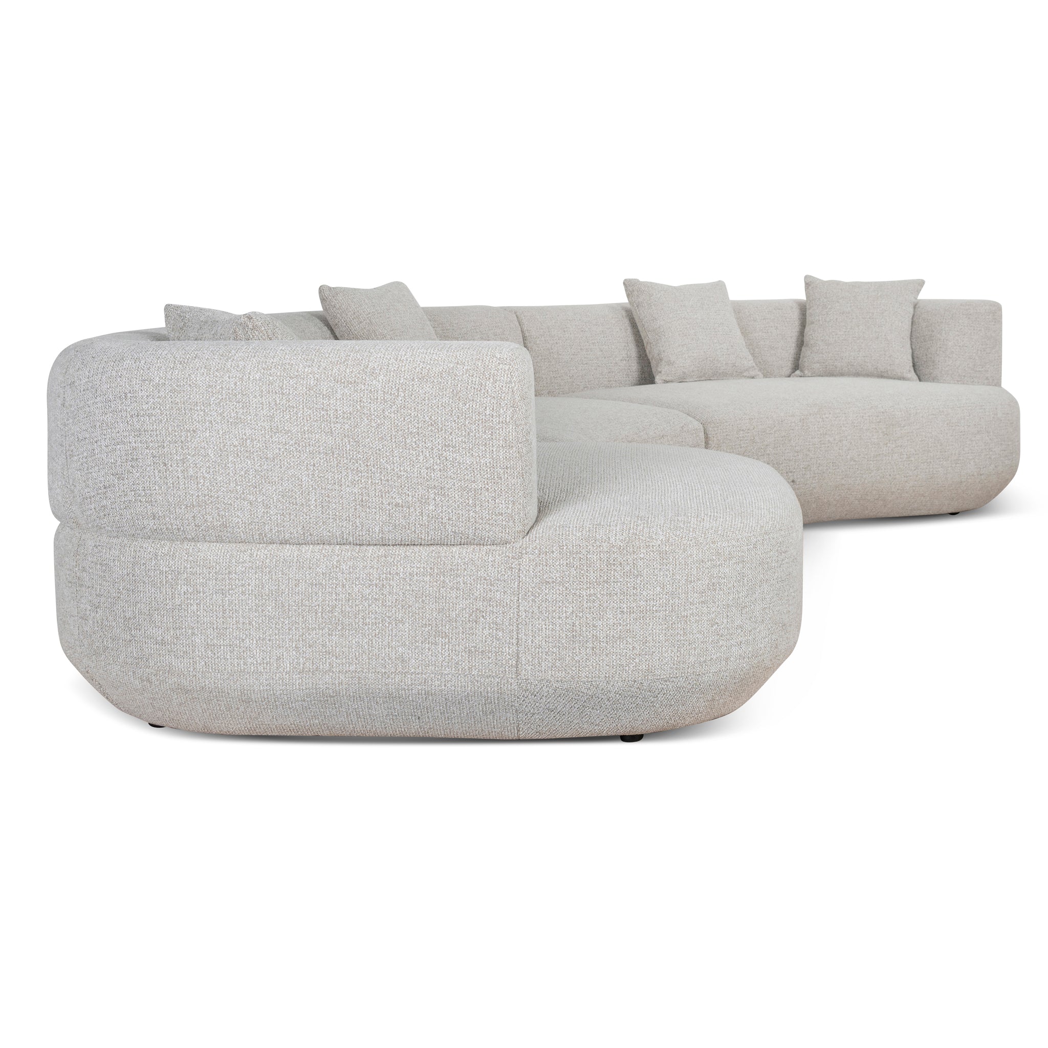 Modular Left Chaise Sofa - Milan Beige