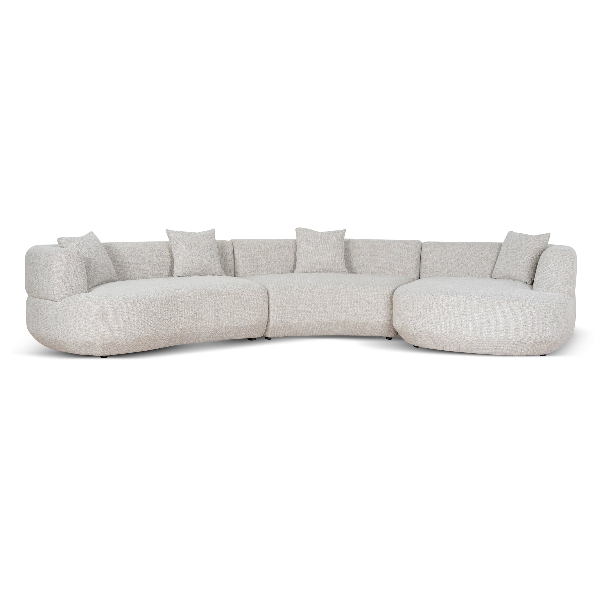 Modular Right Chaise Sofa - Milan Beige