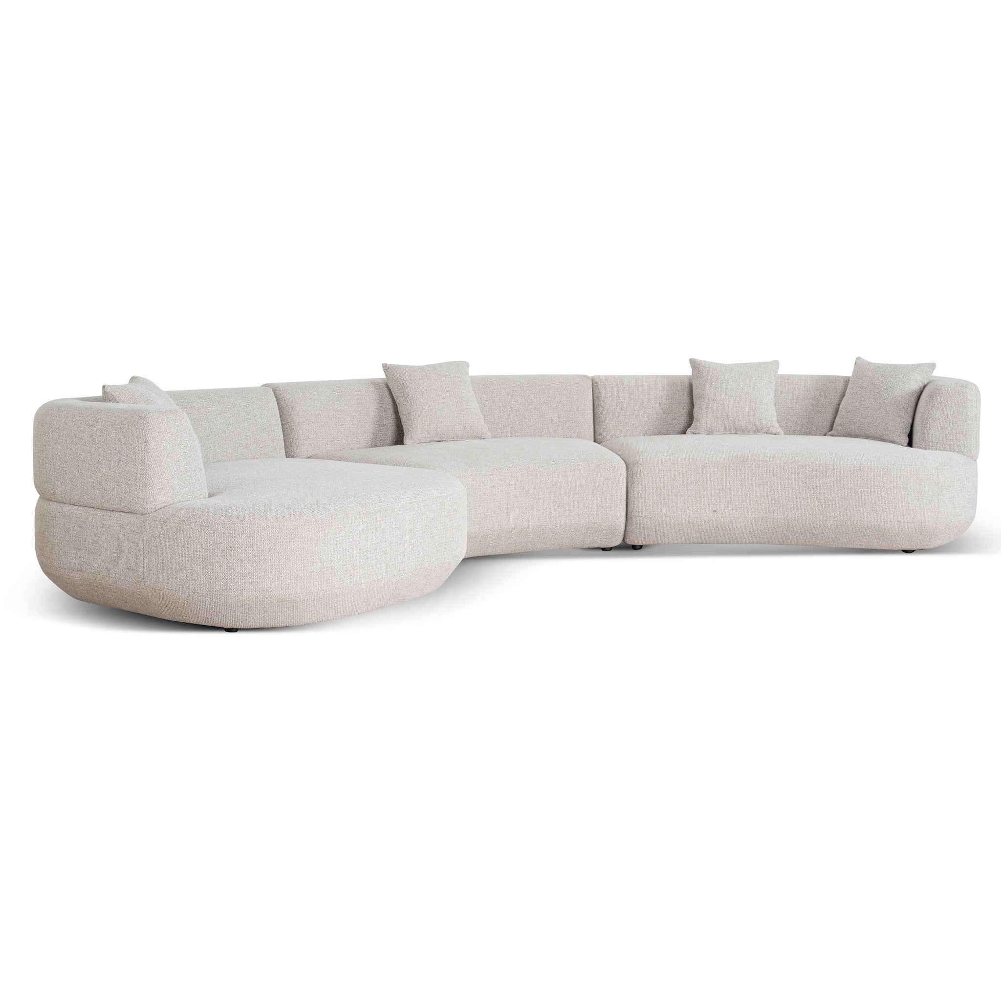 Modular Left Chaise Sofa - Milan Beige