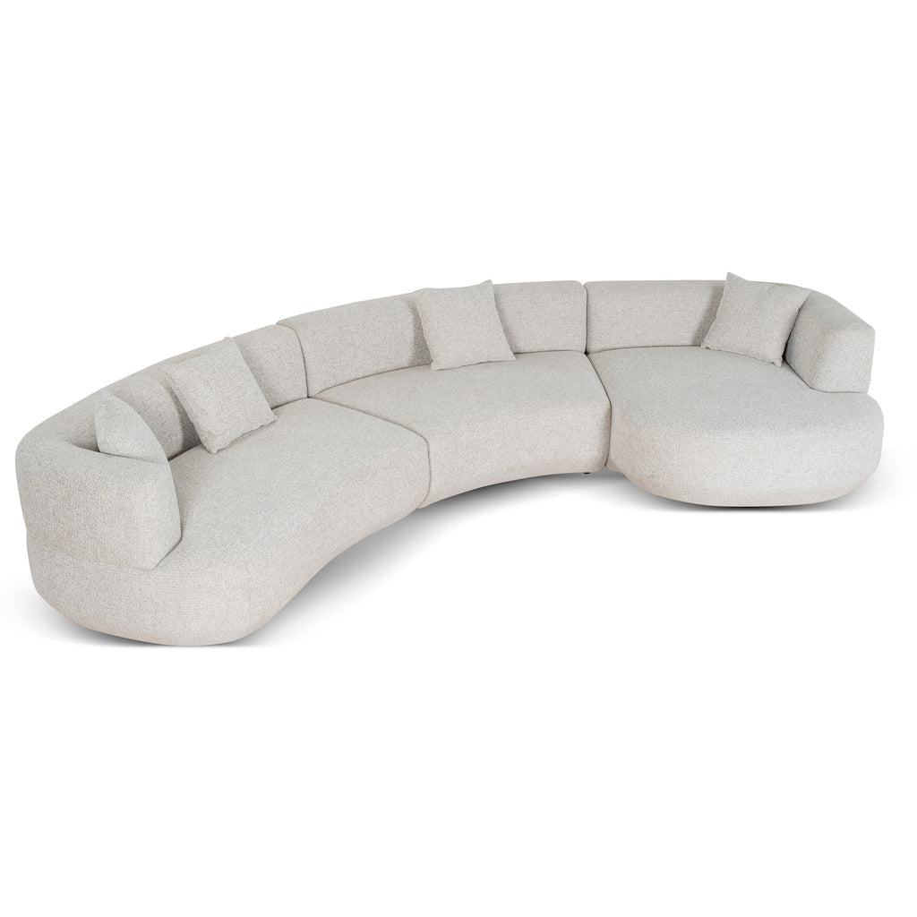 Modular Right Chaise Sofa - Milan Beige