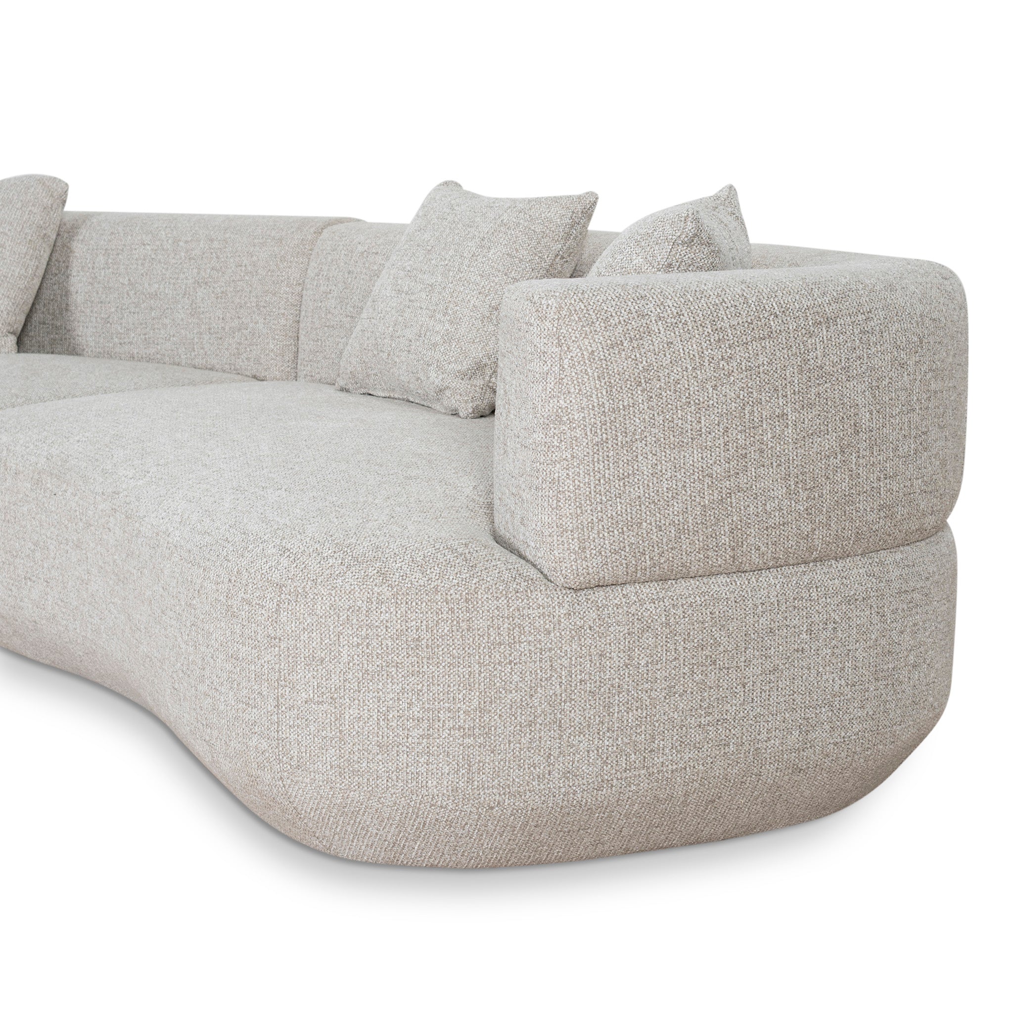 Modular Left Chaise Sofa - Milan Beige