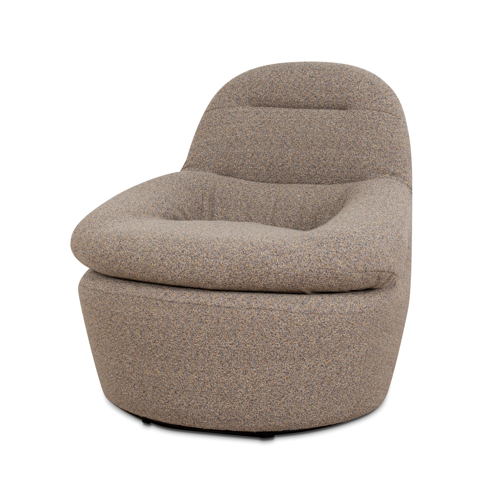 Swivel Ravello Lounge Chair - Granite Boucle