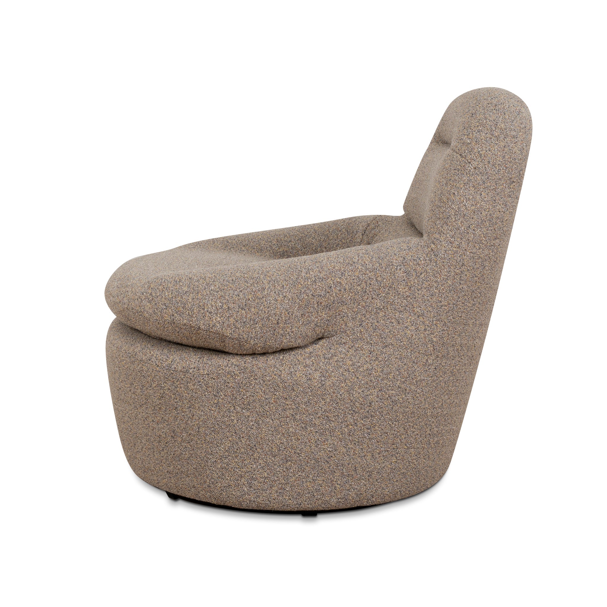 Swivel Ravello Lounge Chair - Granite Boucle