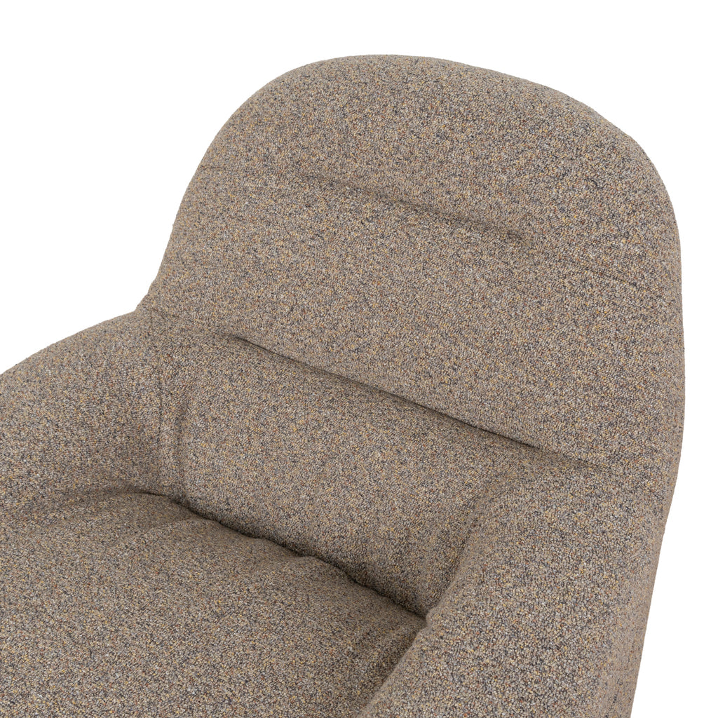 Swivel Ravello Lounge Chair - Granite Boucle