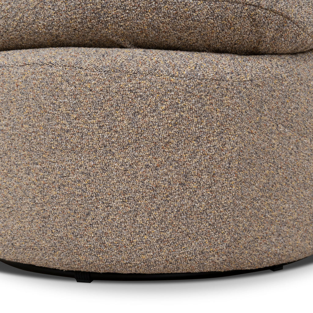 Swivel Ravello Lounge Chair - Granite Boucle