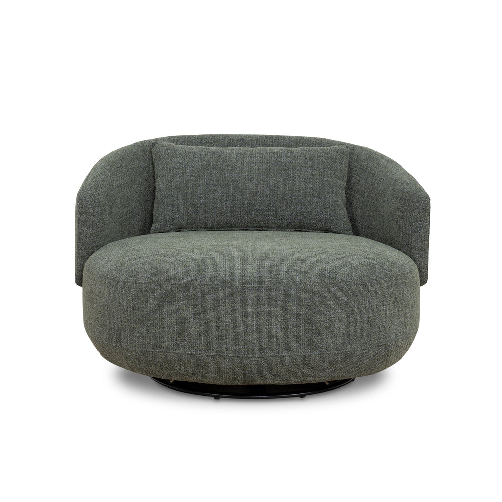 Swivel Armchair - Moss Green