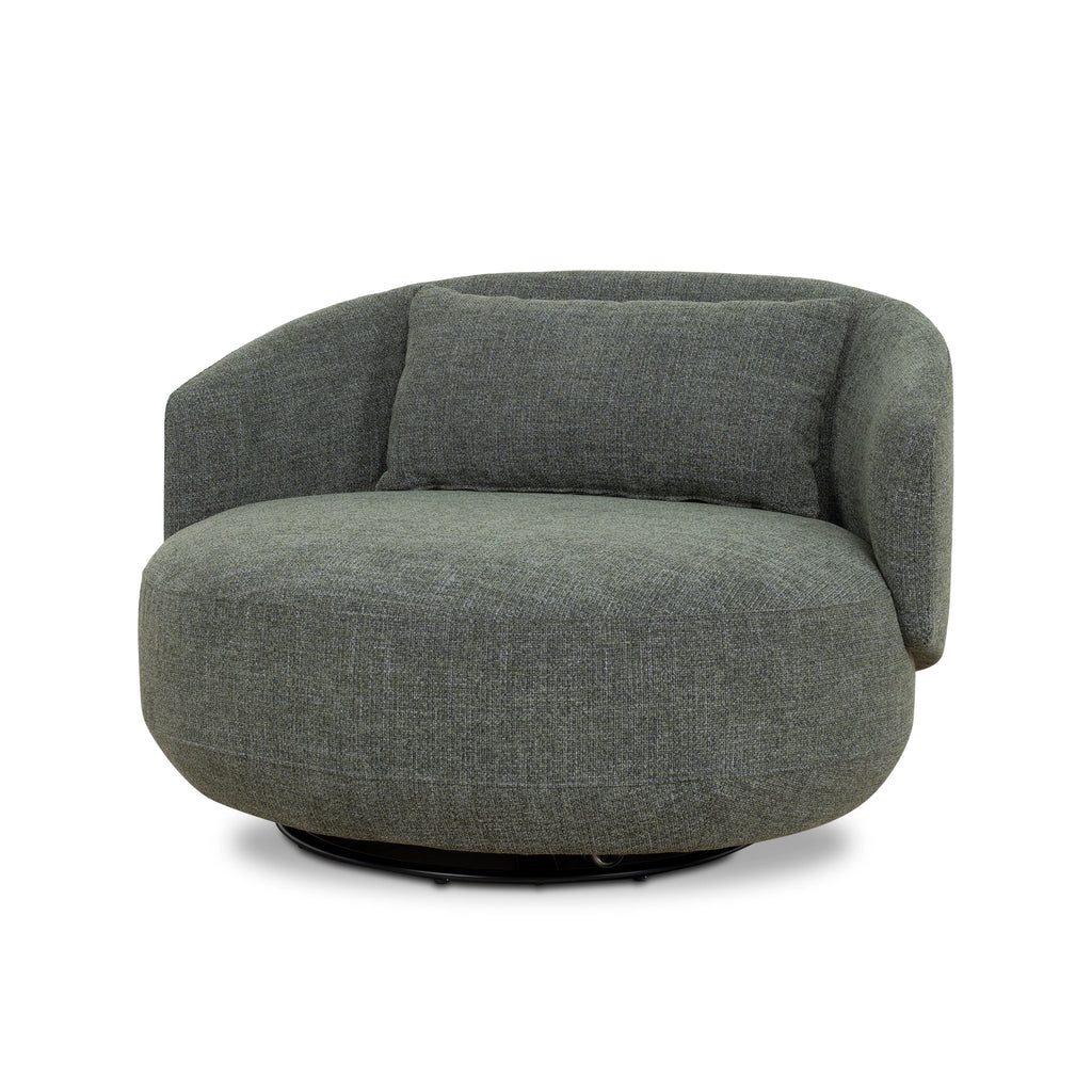 Swivel Armchair - Moss Green